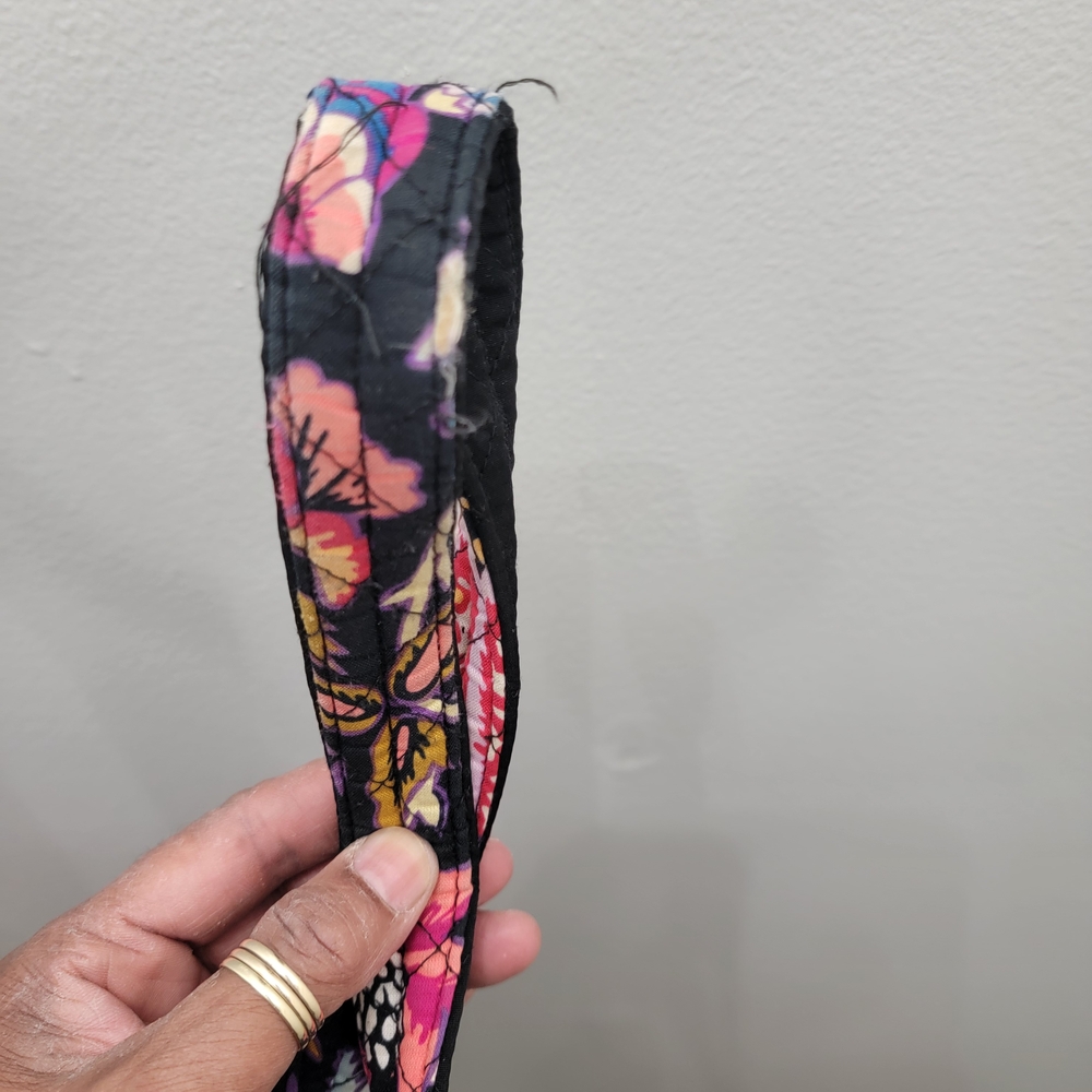 Vera Bradley Black Floral Quilted Tote - Picture 6 of 10